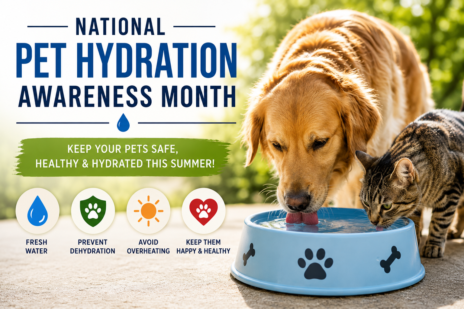 National Pet Hydration Awareness Month